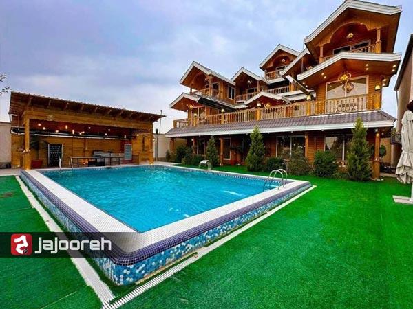 اجاره ویلا چوبی با استخر مناسب مهمانی
