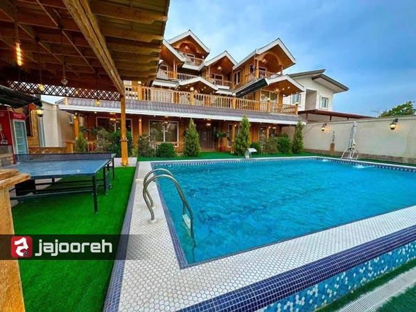 اجاره ویلا چوبی با استخر مناسب مهمانی