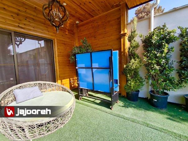 اجاره عمارت چوبی با  استخر سرپوشیده