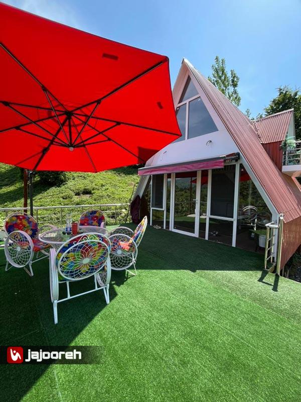 اجاره کلبه چوبی سوئیسی در لاهیجان زمیدان