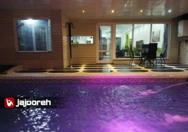 اجاره ویلای لوکس با استخر سرپوشیده اب گرم