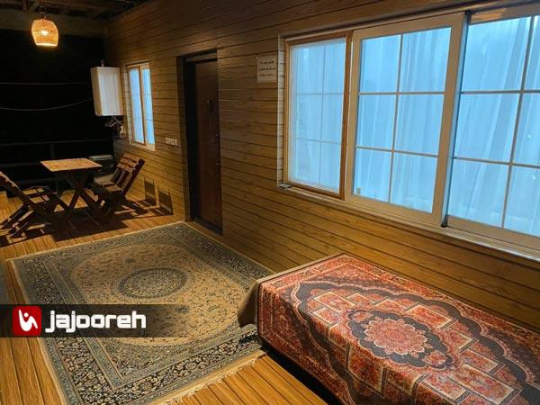 اجاره کلبه با منظره جنگل و تراس بزرگ